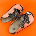 Ciabatte tipo sabot da donna fatte a mano con plantare ortopedico in vera pelle 700078 / Ciabatte tipo sabot da donna fatte a mano con plantare ortopedico in vera pelle 700078 /