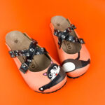 Ciabatte tipo sabot da donna fatte a mano con plantare ortopedico in vera pelle 700078 / Ciabatte tipo sabot da donna fatte a mano con plantare ortopedico in vera pelle 700078 /