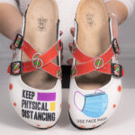 Ciabatte per infermiere con sottopiede in scamosciata / Ciabatte per infermiere con sottopiede in scamosciata /