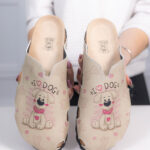 Sabot anatomico colorato con sottopiede in scamosciata / Sabot anatomico colorato con sottopiede in scamosciata /