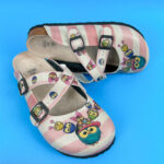 Sabot anatomico colorato con sottopiede in scamosciata / Sabot anatomico colorato con sottopiede in scamosciata /