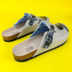 Sabot anatomico colorato con sottopiede in scamosciata /