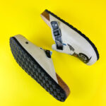 Sabot anatomico colorato con sottopiede in scamosciata /