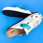 Ciabatte per medici con sottopiede in scamosciata /