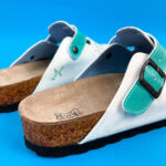 Ciabatte per medici con sottopiede in scamosciata /