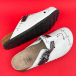 Ciabatte per medici con sottopiede in scamosciata / Ciabatte per medici con sottopiede in scamosciata /