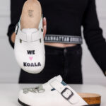 Sabot anatomico colorato con sottopiede in scamosciata / Sabot anatomico colorato con sottopiede in scamosciata /