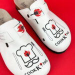 Ciabatte per cucina con sottopiede in scamosciata / Ciabatte per cucina con sottopiede in scamosciata /