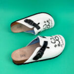 Ciabatte per medici con sottopiede in scamosciata /