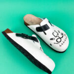 Ciabatte per medici con sottopiede in scamosciata /