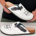 Ciabatte per medici con sottopiede in scamosciata /