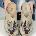 Sabot anatomico colorato con sottopiede in scamosciata /