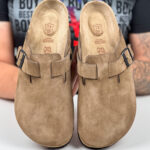 Sabot anatomico da uomo in scamosciata /