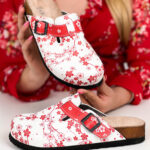 Sabot anatomico colorato con sottopiede in scamosciata /