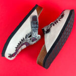 Sabot anatomico colorato con sottopiede in scamosciata / Sabot anatomico colorato con sottopiede in scamosciata /