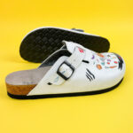 Ciabatte per cucina con sottopiede in scamosciata /