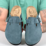 Sabot anatomico da uomo in scamosciata /