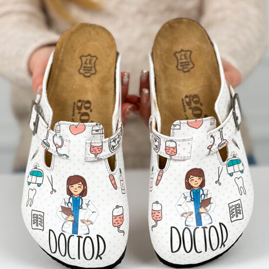 Alternative view of Ciabatte per medici con sottopiede in scamosciata