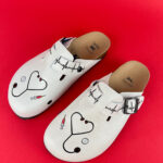 Ciabatte per infermiere con sottopiede in pelle / Ciabatte per infermiere con sottopiede in pelle /