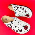 Sabot anatomico colorato con sottopiede in pelle /