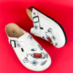 Ciabatte per infermiere con sottopiede in pelle / Ciabatte per infermiere con sottopiede in pelle /