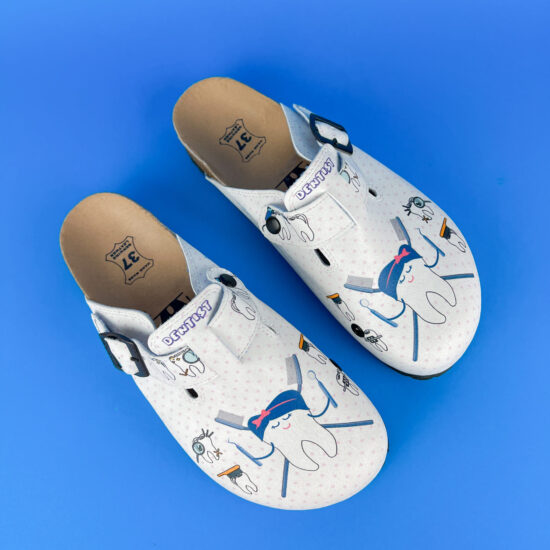 Alternative view of Ciabatte per dentisti con sottopiede in pelle