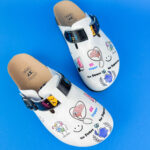 Ciabatte per infermiere con sottopiede in pelle / Ciabatte per infermiere con sottopiede in pelle /