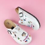 Ciabatte per farmacisti con sottopiede in pelle /