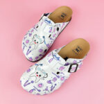 Ciabatte per dentisti con sottopiede in pelle / Ciabatte per dentisti con sottopiede in pelle /