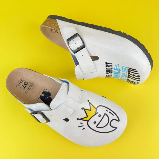 Alternative view of Ciabatte per dentisti con sottopiede in pelle