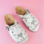 Ciabatte per medici con sottopiede in pelle / Ciabatte per medici con sottopiede in pelle /