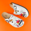 Sabot anatomico colorato con sottopiede in scamosciata Sabot da lavoro donna Colorate 6 Sabot anatomico colorato con sottopiede in scamosciata Sabot da lavoro donna Colorate 6