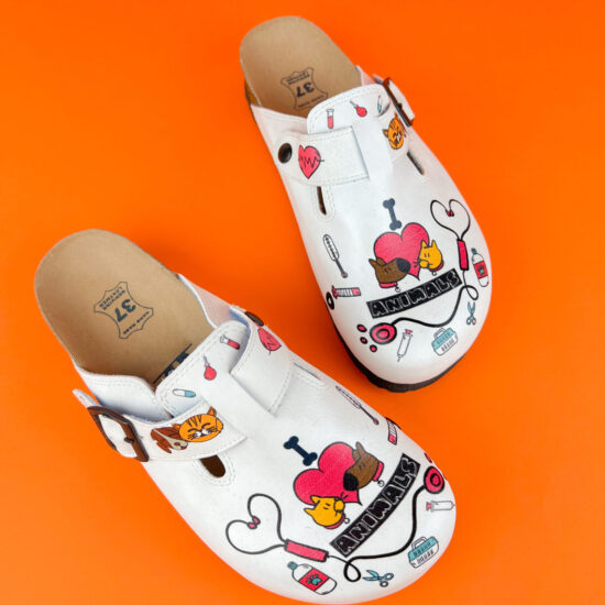 Alternative view of Ciabatte per veterinari con sottopiede in pelle