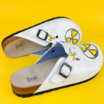 Ciabatte tipo sabot da donna fatte a mano con plantare ortopedico in vera pelle 700255 / Ciabatte tipo sabot da donna fatte a mano con plantare ortopedico in vera pelle 700255 /