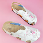 Sabot anatomico colorato con sottopiede in scamosciata / Sabot anatomico colorato con sottopiede in scamosciata /