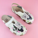 Sabot anatomico colorato con sottopiede in scamosciata / Sabot anatomico colorato con sottopiede in scamosciata /