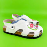 Sabot anatomico colorato con sottopiede in scamosciata / Sabot anatomico colorato con sottopiede in scamosciata /