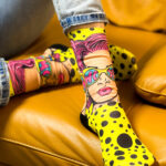 Calzini colorati a fantasia per donna /