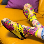 Calzini colorati a fantasia per donna /