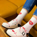 Calzini colorati a fantasia per donna /