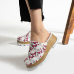 Ciabatte colorate con plateau in vera pelle / Ciabatte colorate con plateau in vera pelle /