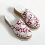 Ciabatte colorate con plateau in vera pelle / Ciabatte colorate con plateau in vera pelle /