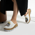 Ciabatte anatomiche con plateau in vera pelle / Ciabatte anatomiche con plateau in vera pelle /