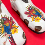 Sandali da donna fatte a mano con plantare ortopedico in vera pelle 700272 / Sandali da donna fatte a mano con plantare ortopedico in vera pelle 700272 /