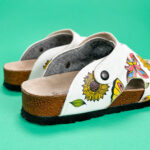 Sandali da donna fatte a mano con plantare ortopedico in vera pelle 700273 / Sandali da donna fatte a mano con plantare ortopedico in vera pelle 700273 /