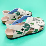 Sabot anatomico colorato con sottopiede in pelle / Sabot anatomico colorato con sottopiede in pelle /