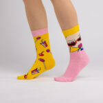 Calzini colorati a fantasia per donna /