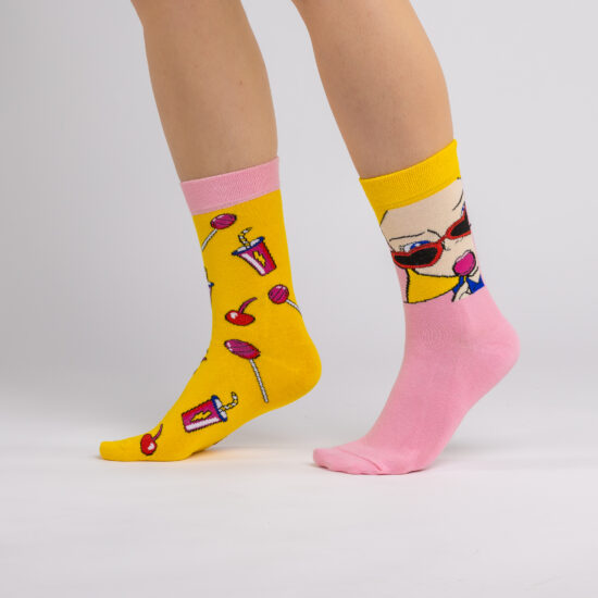 Calzini colorati a fantasia per donna SCONTO Calzini colorati a fantasia per donna SCONTO