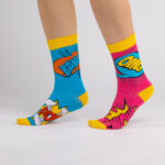 Calzini colorati a fantasia per donna /