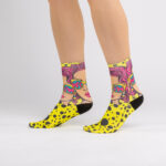 Calzini colorati a fantasia per donna /